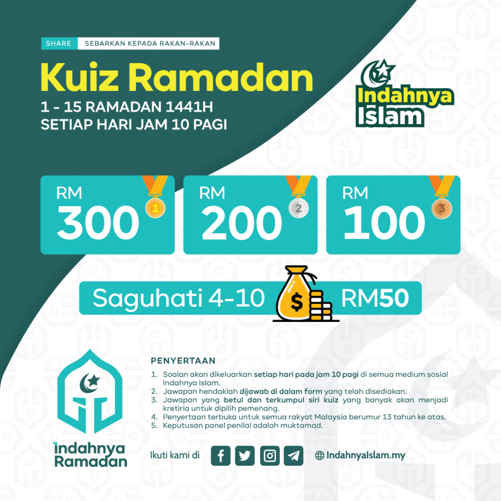 Kuiz Ramadan 1441H – Indahnya Islam